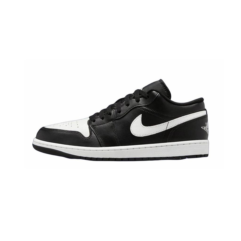 Jordan Air Jordan 1 Slip Resistant Abrasion Resistant Low top Vintage Basketball Shoes Unisex Black 553558-043(Team578-)