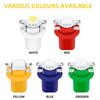 10Pcs Car Lights 5050 Gauge LED Indicator Bulbs Dashboard Side Interior Dash Lights T5 B8.5D 1SMD Car Accessories White Blue