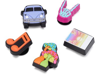 Обувь Обувь Унисекс Фанки Дорожное Путешествие 5 шт. [Crocs] [Crocs] Джиббитц, Аксессуары, Шармы, Мульти-Бесплатно