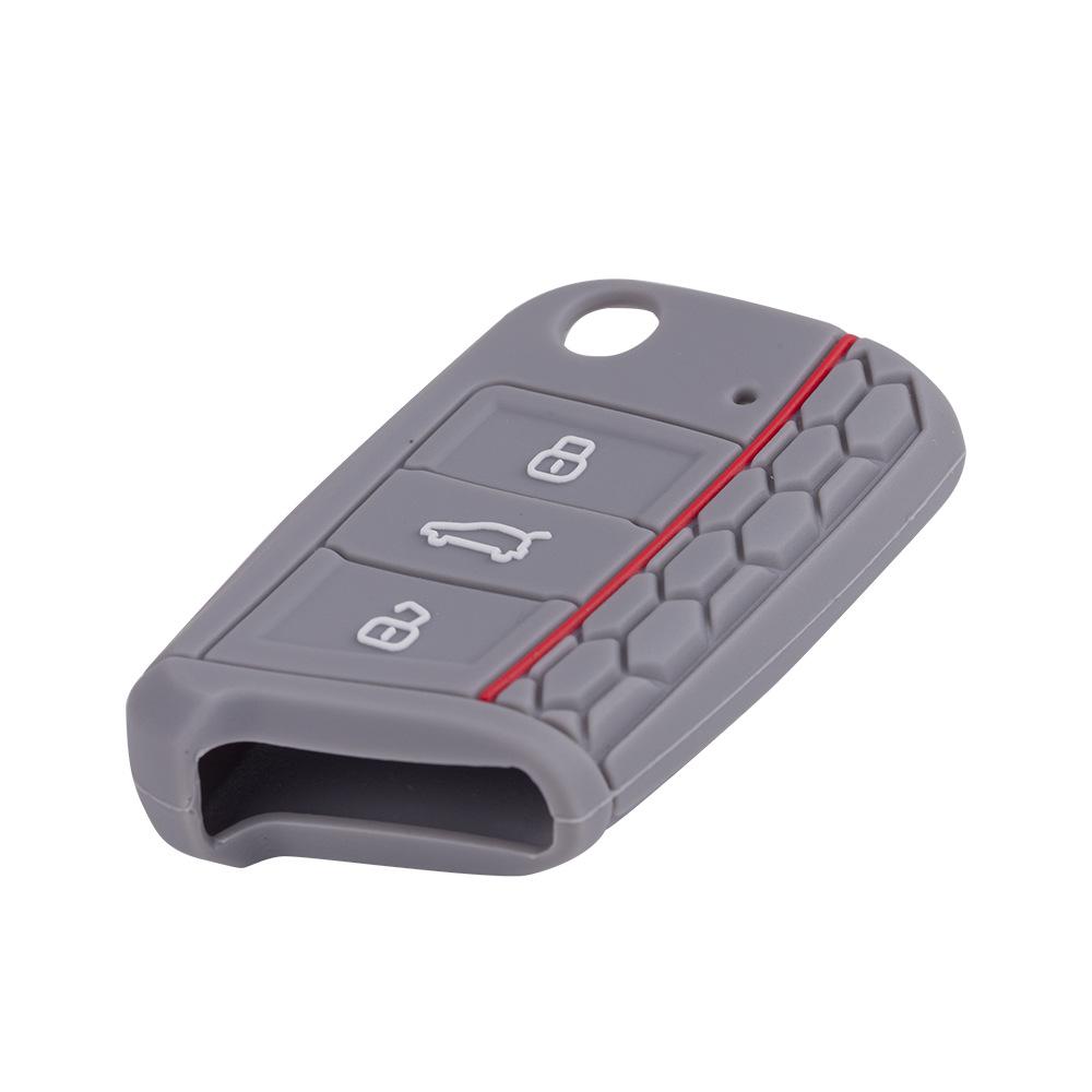 Чехол для автомобильного ключа, силиконовый чехол для VW Golf 7 MK7 VII Tiguan Polo Skoda Octavia A7 Kodiaq Seat Ateca Leon