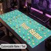 Custom Text Big Mousepad, Extended Desk Pad For Laptop Work GameAnimal Crossing