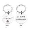 1 pc nice dog footprint Personalized Text Personalized Dog Tags Personalized Cat Print Medal For Dog