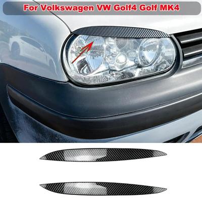 Для Volkswagen VW Golf 4 MK4 веки передние фары брови крышка крышки отделка наклейка вентиляционный диффузор Декор автомобильные аксессуары