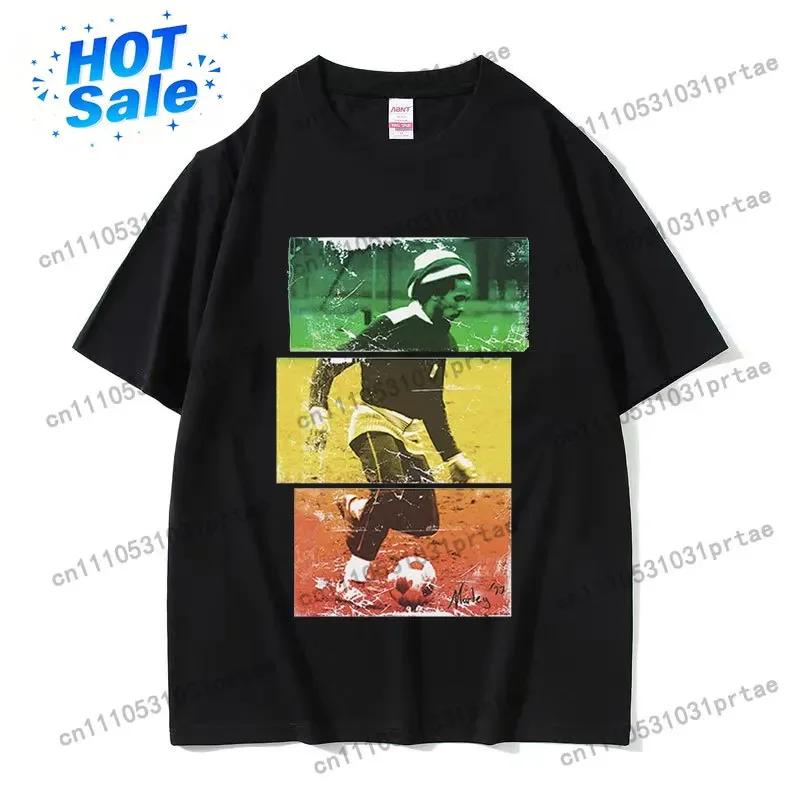 Reggae Bob Marley Football Graphic Tshirt Unisexs Retro Fashion High Quality Tshirts Hip Hop Oversized Cotton T Shirt Streetwear