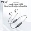 TRN BT3XS Обновление Bluetooth-кабеля с линейным управлением Универсальный встраиваемый HIFI-кабель 0,75 MMCX на шею, висячий водонепроницаемый Bluetooth-кабель