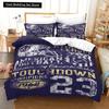 3D Американский футбол King Queen Пододеяльник Мяч Спортивный комплект постельного белья для детей подростков мальчиков любителей спорта 23 шт. полиэстер пододеяльник