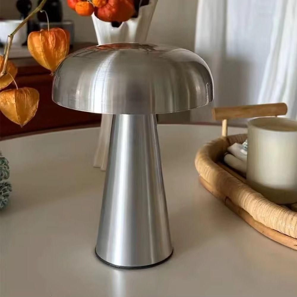 Rechargeable Bar Table Lamp Touch Sensor Mushroom Lamp Retro LED Table Lamp Restaurant