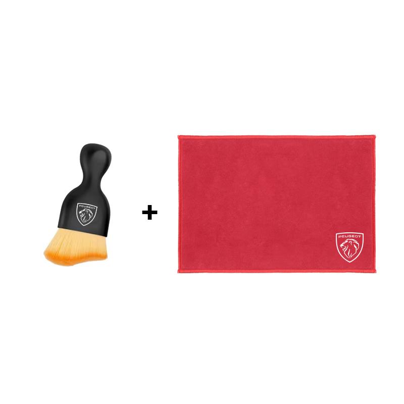 Car Cleaning Accessories Microfiber Towel Dust Removal L Brush For Peugeot 408 4008 308 3008 2008 5008 508 106 107 208 301 205 607