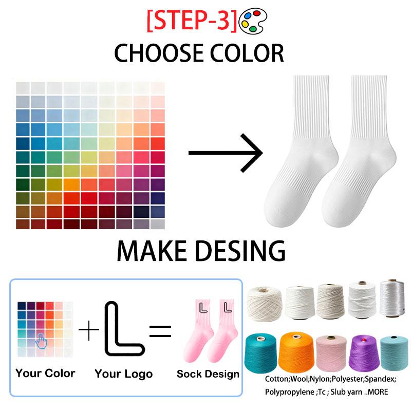 Custom Logo Winter Sports Compression Socks Stockings Long Tube Warm Socks for Running Cycling Football Logo Socks
