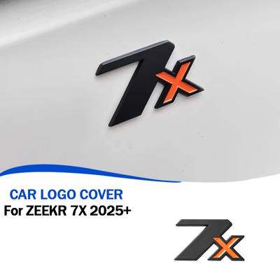 Для ZEEKR 7X 2024+ Наклейки-Украшения Логотипа Задней Двери Металлический Материал Стиль Букв Эмблема Внешний Апгрейд Автоаксессуары