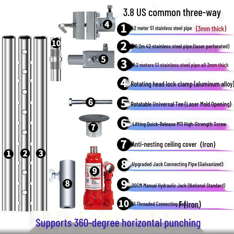Industrial Diamond Core Drill Machine with Hydraulic Lifting Frame and Universal Stand
