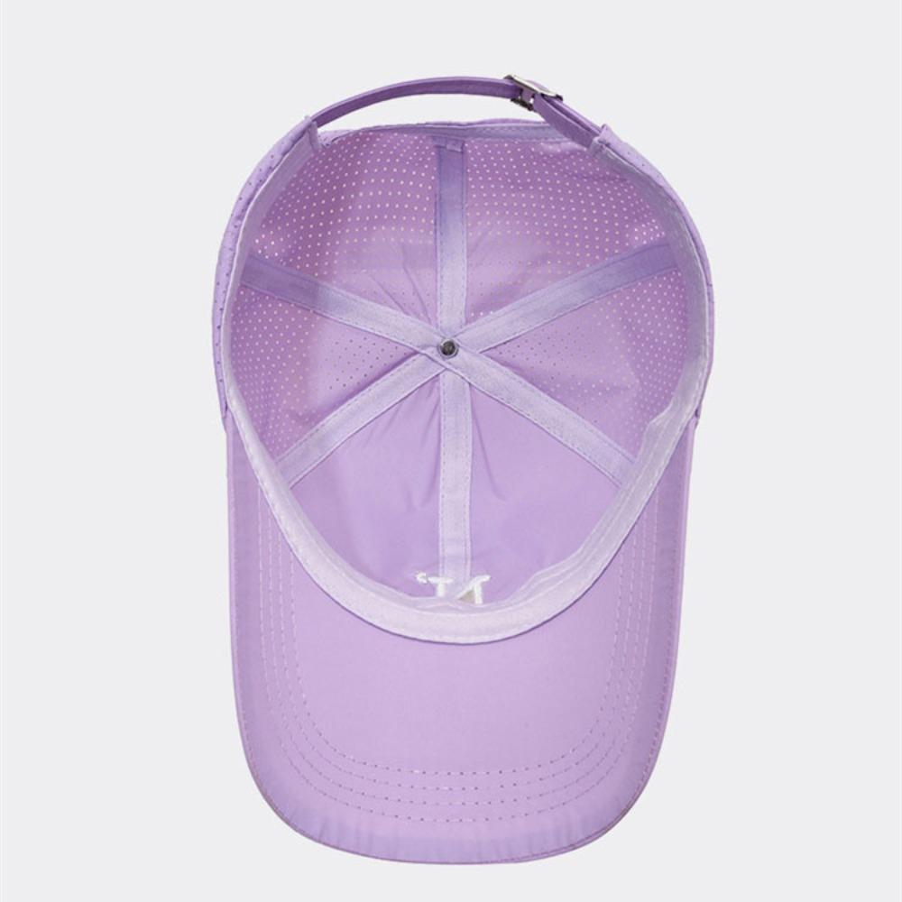 Letter Embroidery Quick Drying Cap Adjustable Wide-brimmed Hat Casual Sun Visor Cap  Unisex