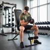Adjustable Weight Bench, 300kg Incline Decline Flat Foldable Bench Press with 7 Backrest Positions and Resistance Bands