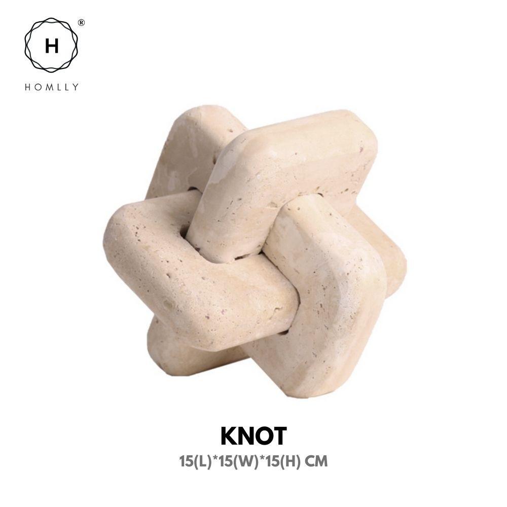 HOMLLY Kii Скульптура из натурального камня «Кривой узел»