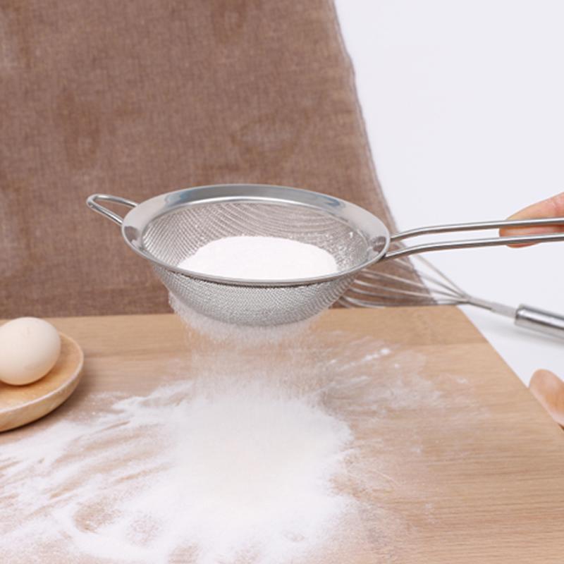 Wire Fine Mesh High Quality Stainless Steel 1PC Strainer Sieve Kitchen Tools 8Sizes Oil Strainer DIY Colanders Flour Sifter Beads