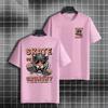 Fashion Skateboarding Graphic Tshirt with  Take Care of Your Bones Slogan Pure Cotton Short Sleeve Casual Sports Tshirt