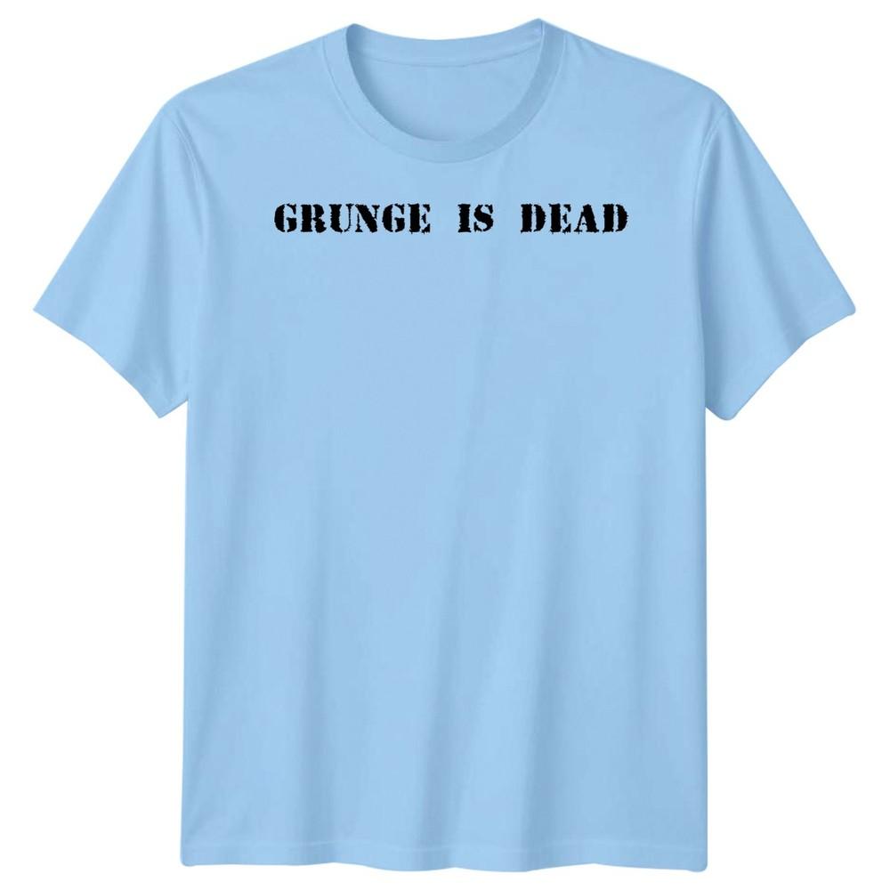 Музыкальная футболка Grunge Is Dead унисекс с графическим принтом в винтажном стиле