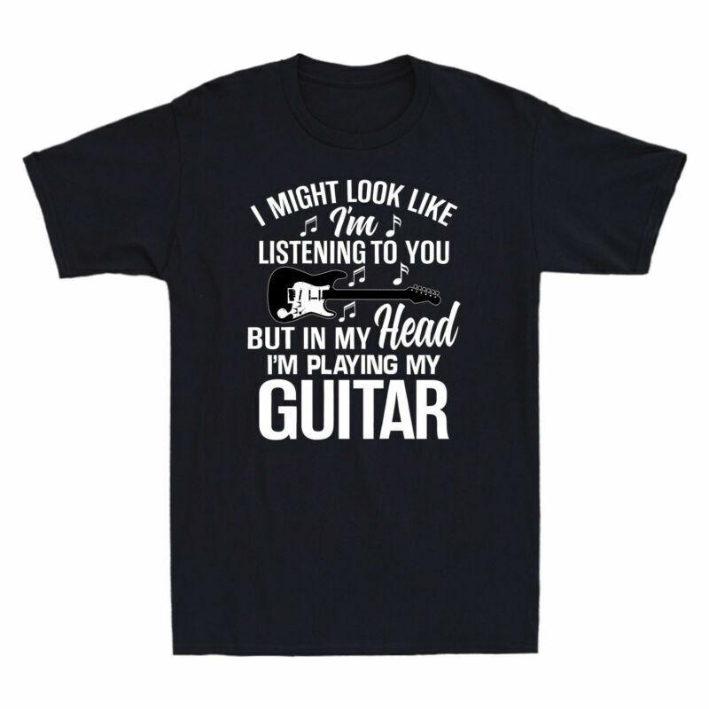 Like Shirt Might Head Listening My Guitar In Look You Funny To Playing T I Shirt