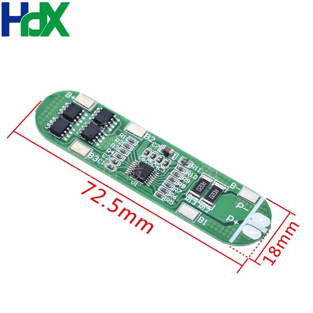 Плата защиты аккумулятора LiPo 4S 14.8V 18650, 16.8V Перезаряд/Переразряд, Предел 12A