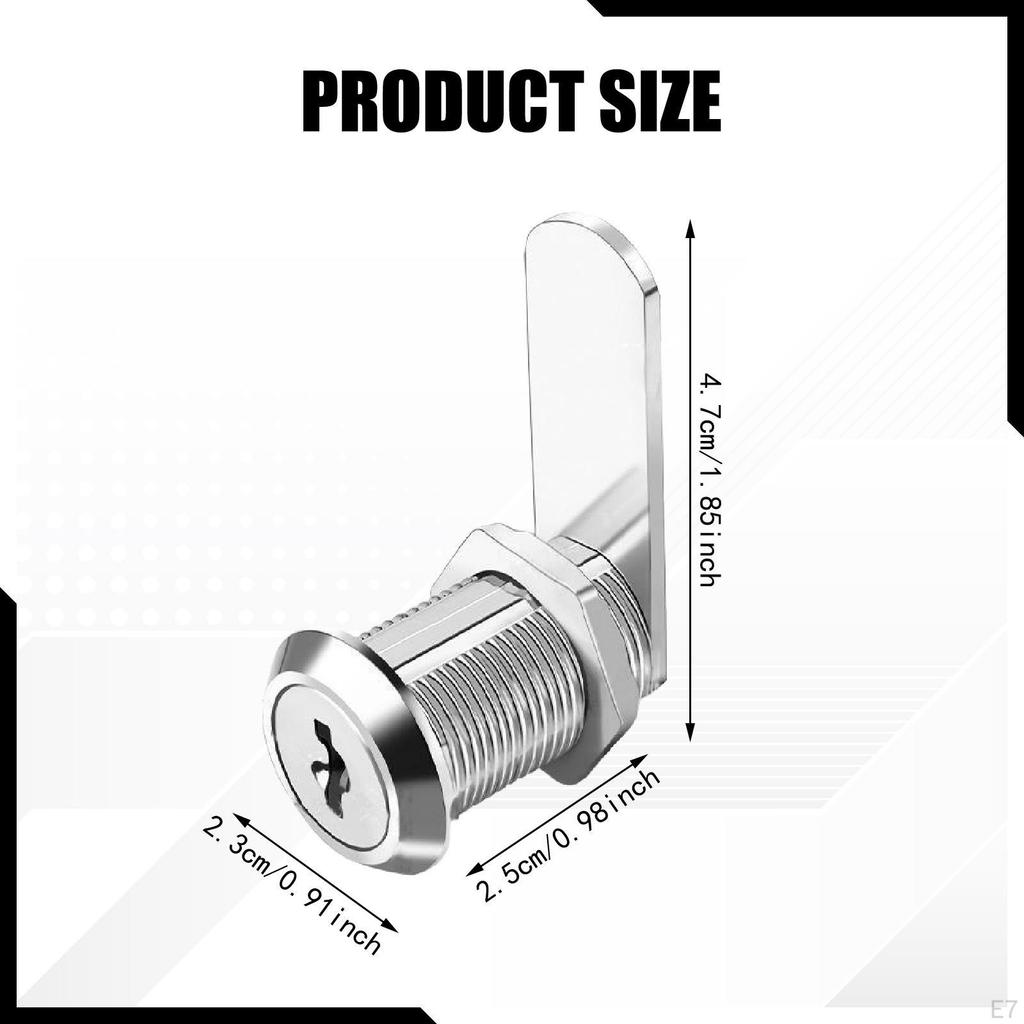 Cabinet cam Lock Cylinder Drawers Furniture files Keyed Hardware for Pickup Dresser