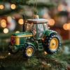 1/3 шт. Рождественский подвесной кулон Трактор в рождественской шляпе Шарм Украшение Снежная крыша Фермерский дом Праздничный стиль Подвесное украшение