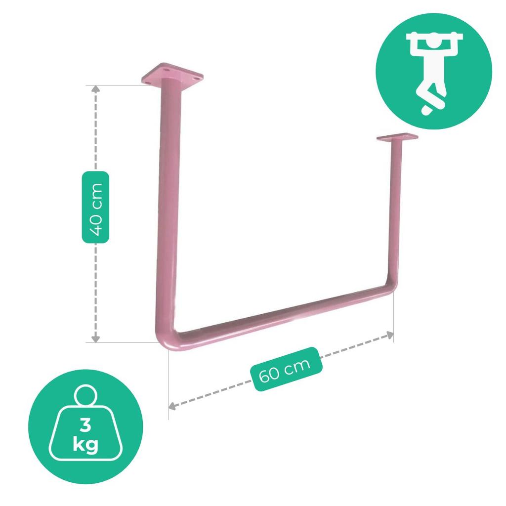 Ceiling Pull-Up Bar Pink