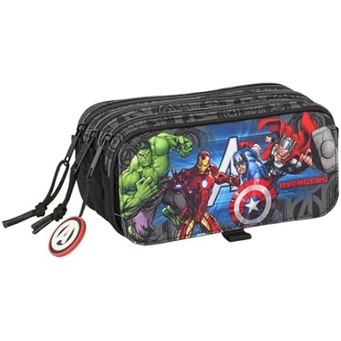 Trousse Triple - SAFTA - Avengers Vendetta - Confortable - Idéale pour Enfants - Mixte