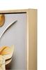 Laquared Wall Panting With Frame Flora M 42X3,5X62