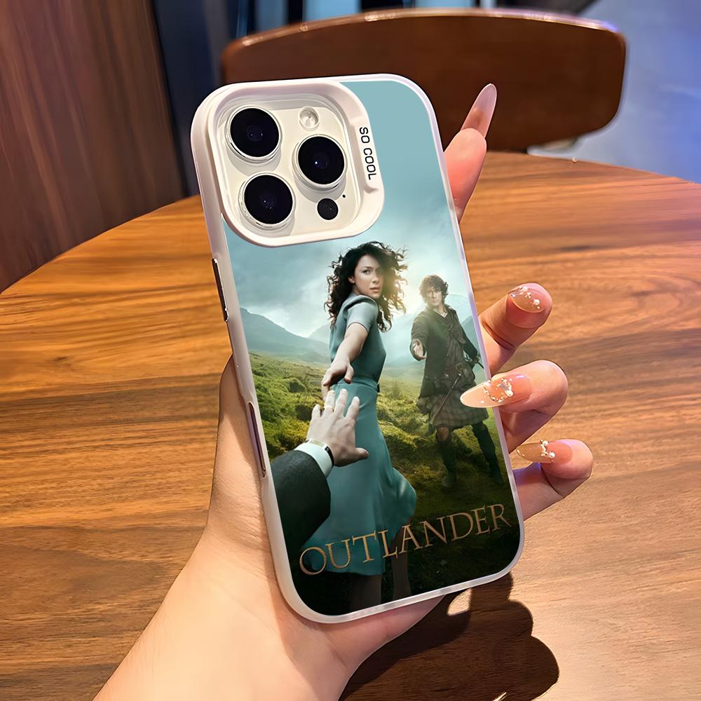 TV Series O-Outlander Phone Case For IPhone 17 Air 16 15 14 Plus 13 12 11 Pro 7 8 XS Max XR Silver White Bumper Case
