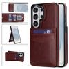 Кожаный чехол-кошелек для Samsung Galaxy S23 S24 S25 S26 Ultra Plus A57 A37 A56 A36 A26 A16 A55 Кожаный держатель для карт Чехол Подставка