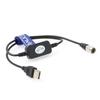 Eonvic 12v Male To 4 Pin Hirose USB Power Cable for Zoom Sound Devices 688 Recorders F4, F8, 633, 644,