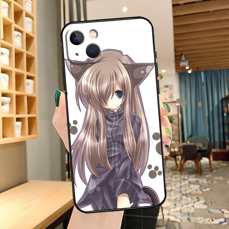 Чехол для телефона Аниме Девушка-кошка для iPhone 15 Pro Max 14 13 12 11 16 17 Pro Max mini 15 16 Plus 16e 17 Air Cover