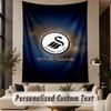 Custom Text Tapestry Swansea City FC Print Wall Tapestry Indoor Living Room Wall Decor