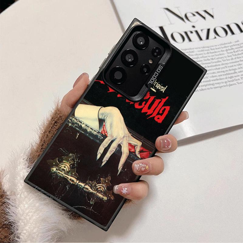 Готический вампир Алый Арт Мягкий чехол для телефона для Samsung Galaxy S24 S25 FE S26 Edge S23 Ultra S22 Plus S21 + Ударопрочная задняя крышка