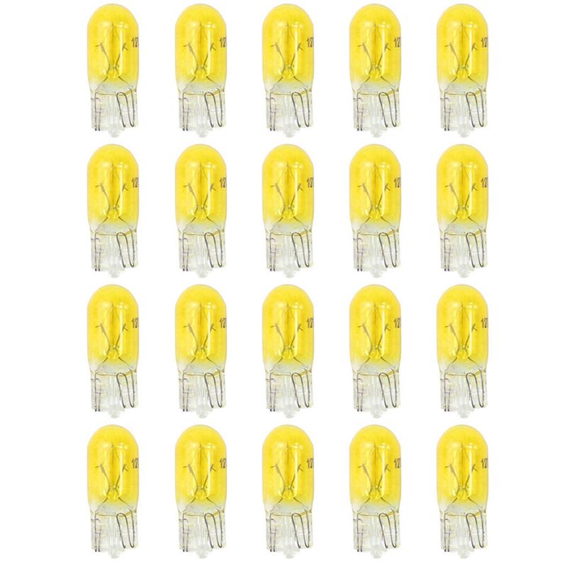 10/20 шт. Автомобильные T10 галогенные 3 Вт 194 158 клинья 12 В автомобильные лампы белые лампочки приборная лампа для чтения габаритные фонари аксессуары