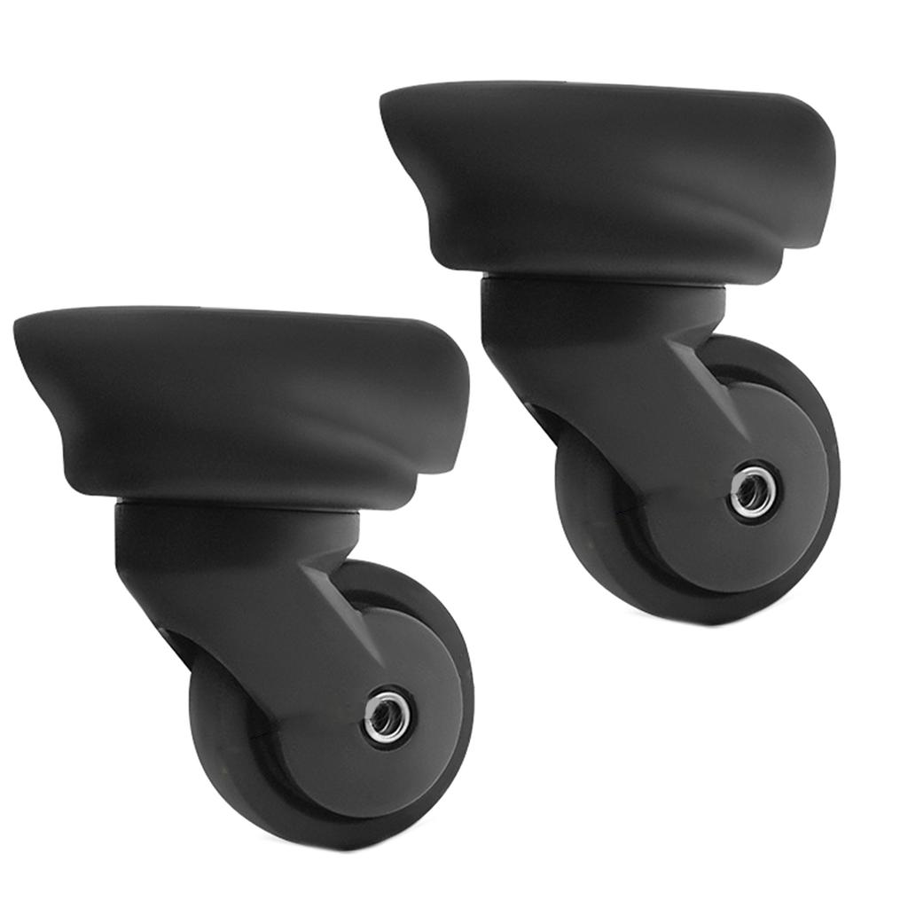 2 шт. сменные роликовые колеса для тележки, сверхпрочные роликовые колеса для багажной коробки, чемодана, поворотные на 360 градусов, бесшумные колеса