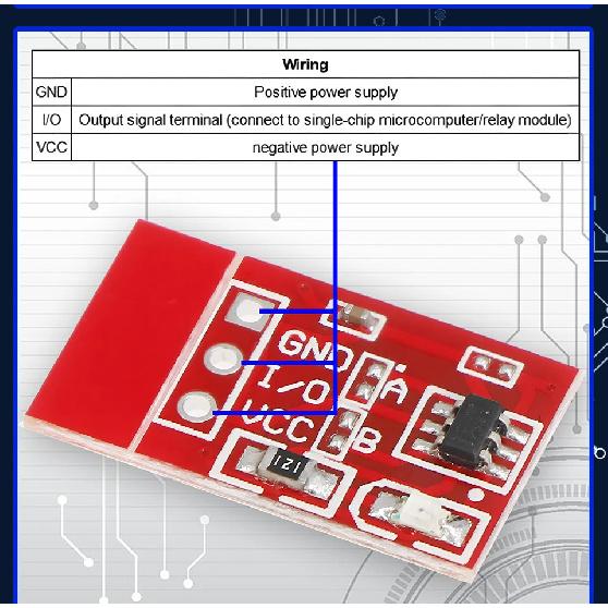 20PCS/LOT NEW TTP223 Touch Button Module Capacitor Type Single Channel Self Locking Touch Switch Sensor for Arduino