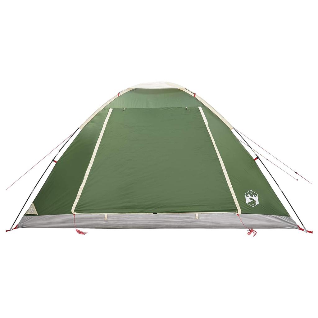 Camping Tent with Roof Green 6 Person Polyester and Steel