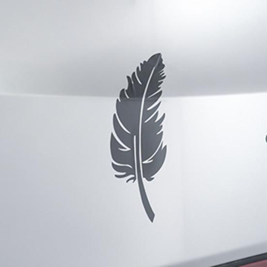 Автомобильная наклейка с перьями, автомобильный бампер, покрытие от царапин, водостойкая съемная самоклеящаяся декоративная наклейка для домашних животных, автомобильные принадлежности
