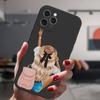 Для Iphone 13 11 12 14 Pro Max Mini Xs Xr 14plus черный чехол на высоком каблуке для девочек, модная женская мода, популярный силиконовый защитный чехол