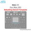Amaoe BGA Reballing Stencil For Mac Macbook Pro Air M5 M4 M3 339S01387 339S01450 CPU Positioning Plate Tin Plant Net