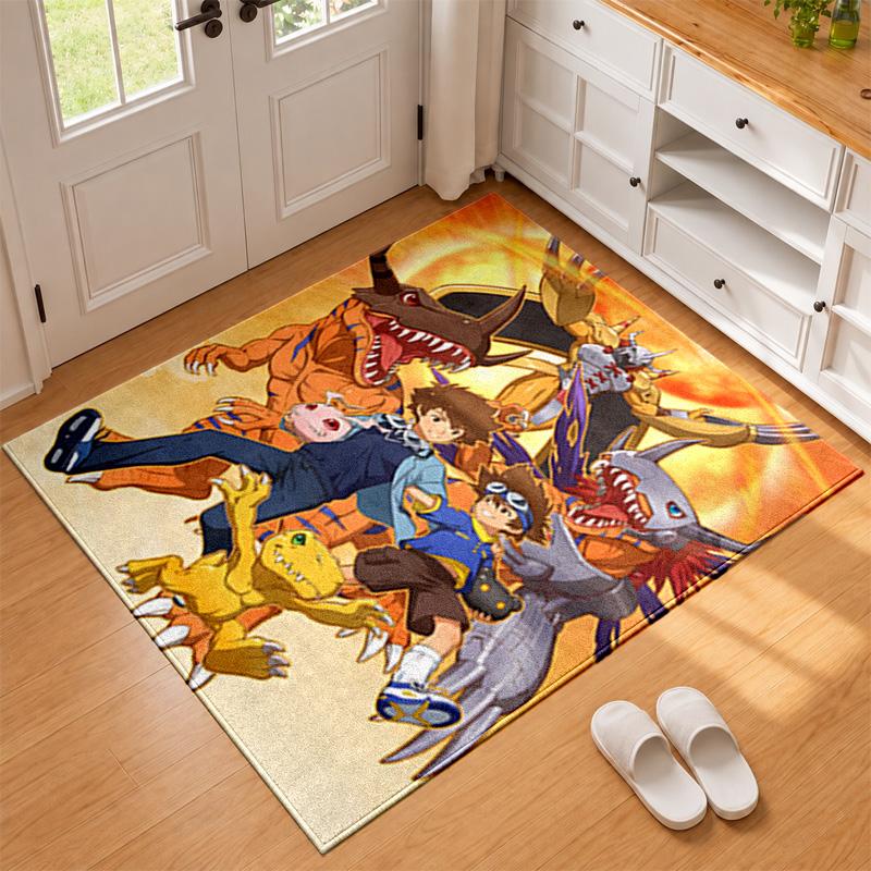Коврик Digimon для прихожей, гостиной или спальни, защитный коврик под стул, офисное украшение, рождественский подарок, подарок на день рождения