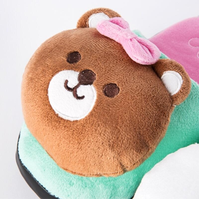 Doll Slippers_ Mint Bunny Bear (34009074)