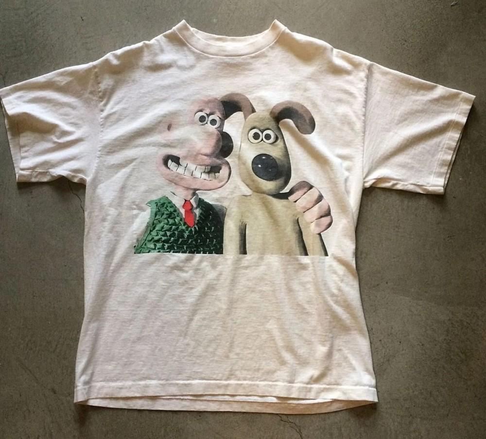 Винтажная футболка Wallace & Gromit Aardman Animation Графическая футболка Унисекс S‑5XL Унисекс Футболка
