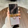 Роскошный Чехол-держатель для телефона с блестками для Samsung Galaxy Z Flip 8 7 FE 6 5 4 3, блестящий, со стразами, бриллиантами, защитная крышка для шарнира