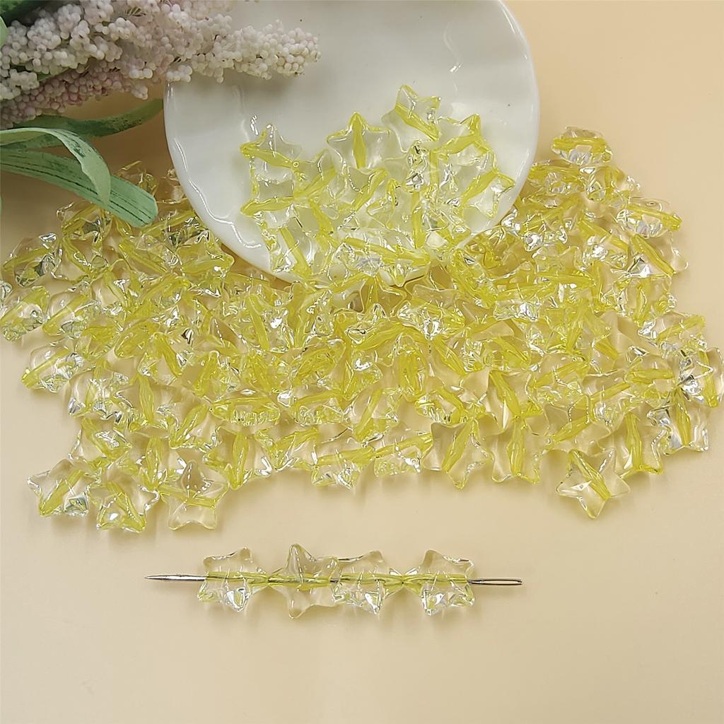 120 шт. бусины для изготовления бисера, ожерелья, браслета, изготовления ювелирных изделий, свободные бусины ручной работы, 13 мм, звезда, сделай сам, фурнитура, акрил