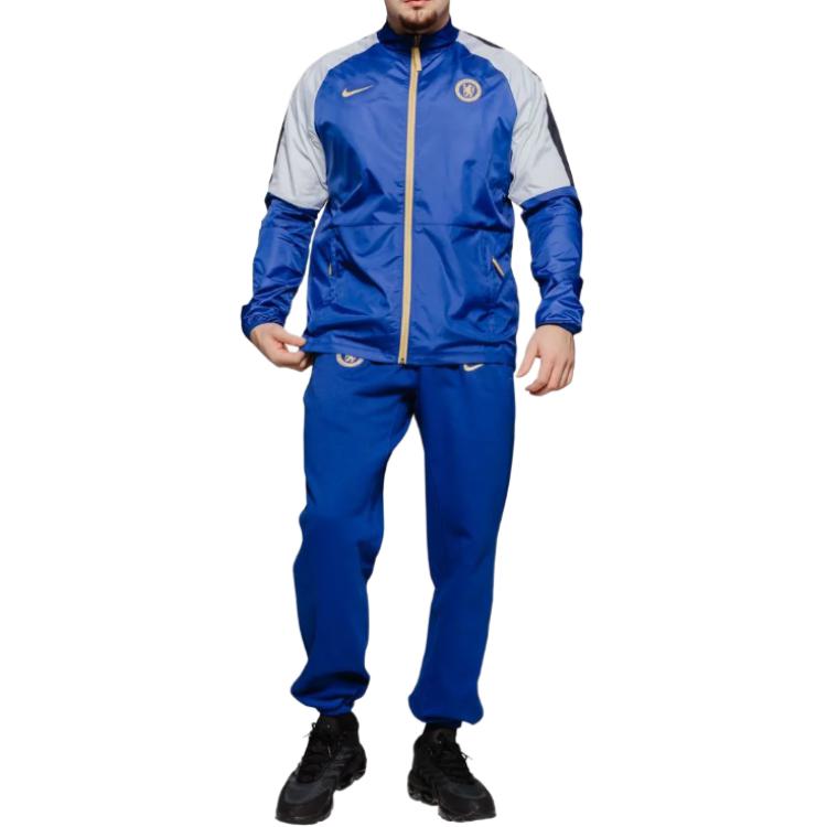 Nike Куртки Мужские Синие Круглый вырез Умеренные Другое DV4714-495