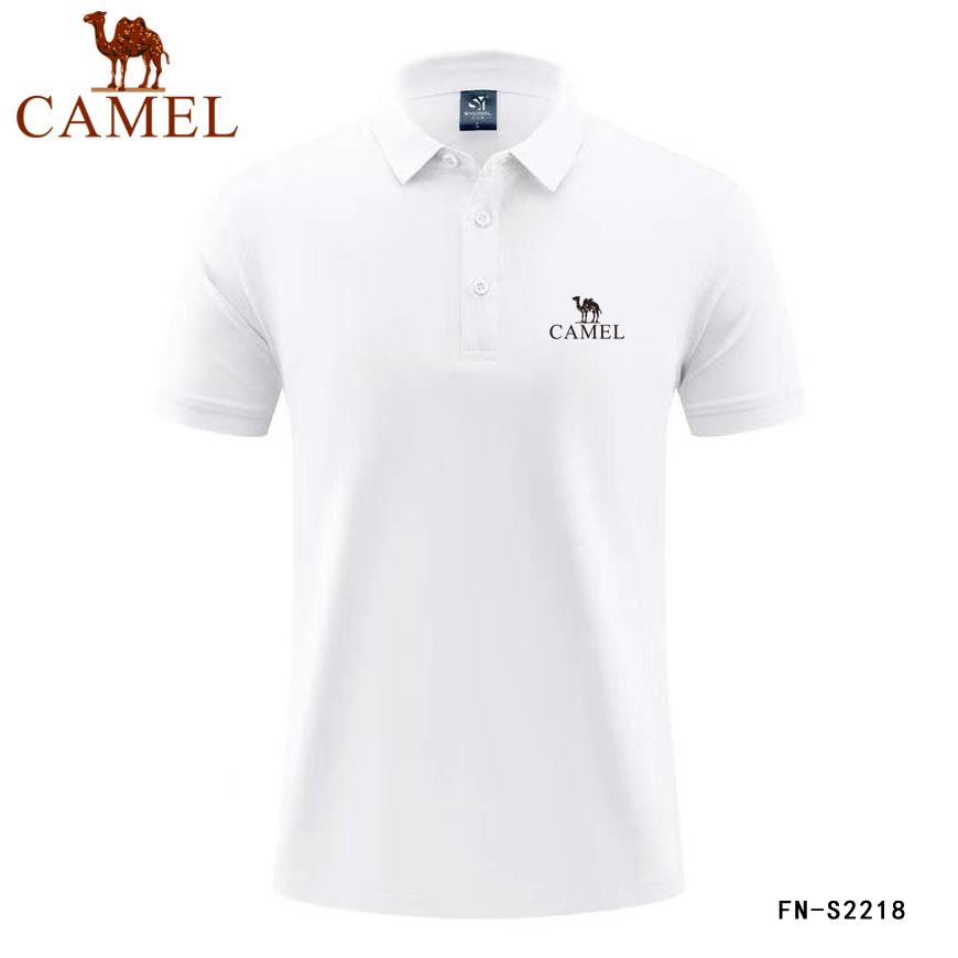 Camel Новая летняя рубашка-поло, высококачественная хлопковая мужская дышащая рубашка-поло с короткими рукавами, деловая повседневная рубашка-поло с вышивкой для мужчин