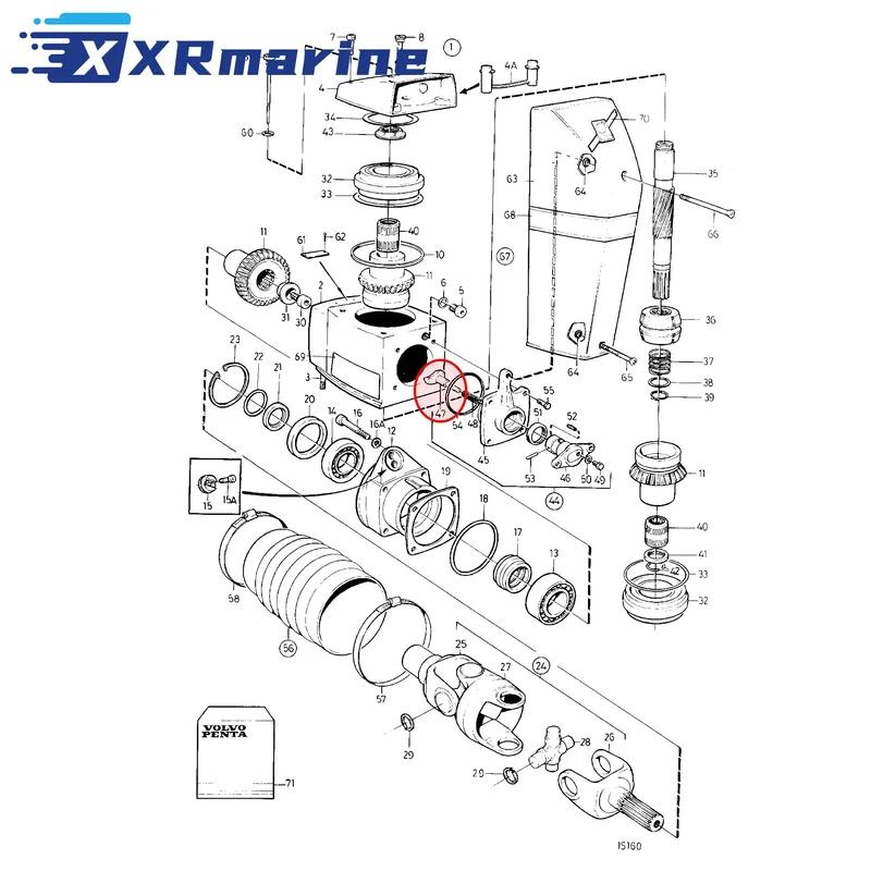 Shift Shoe for Volvo Penta Stern Drive AD31 AD41 TAMD DP DPX KAD SX TSK XDP Series Engine 3856502