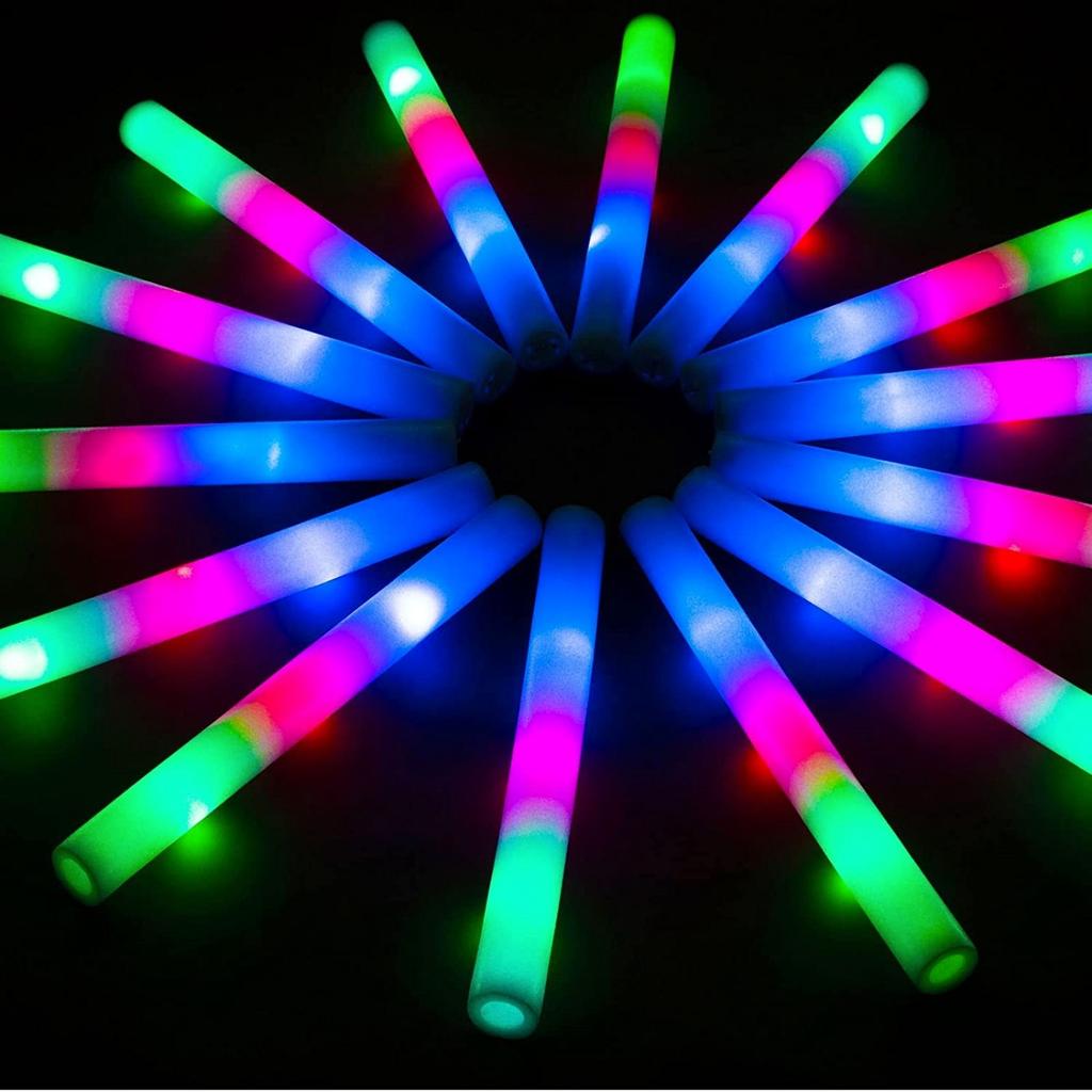 Concert Light Stick LED Colorful Luminous Foam Sponge Stick Festive Atmosphere Supplies